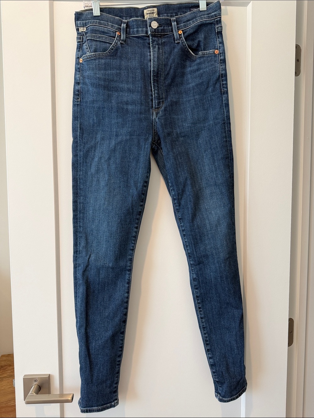 Citizens Of Humanity High-Rise Dark Blue Skinny Jeans